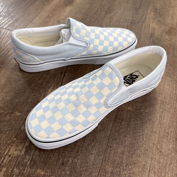 Vans ComfyCush Blue White Checker Skateboard Shoes Unisex Men US 9.5 Women 11 - Picture 6 of 9
